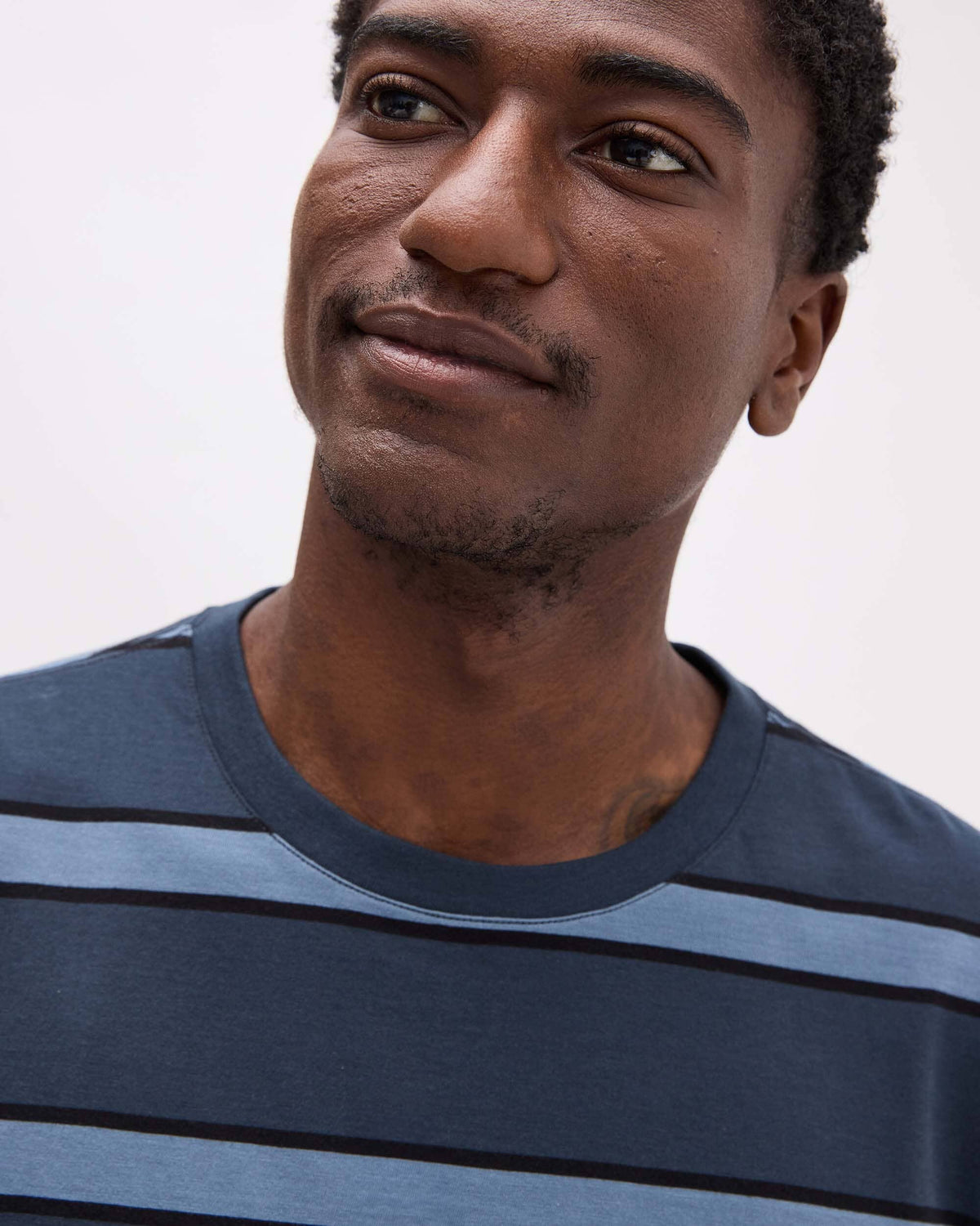 Men's Striped Pima Tee