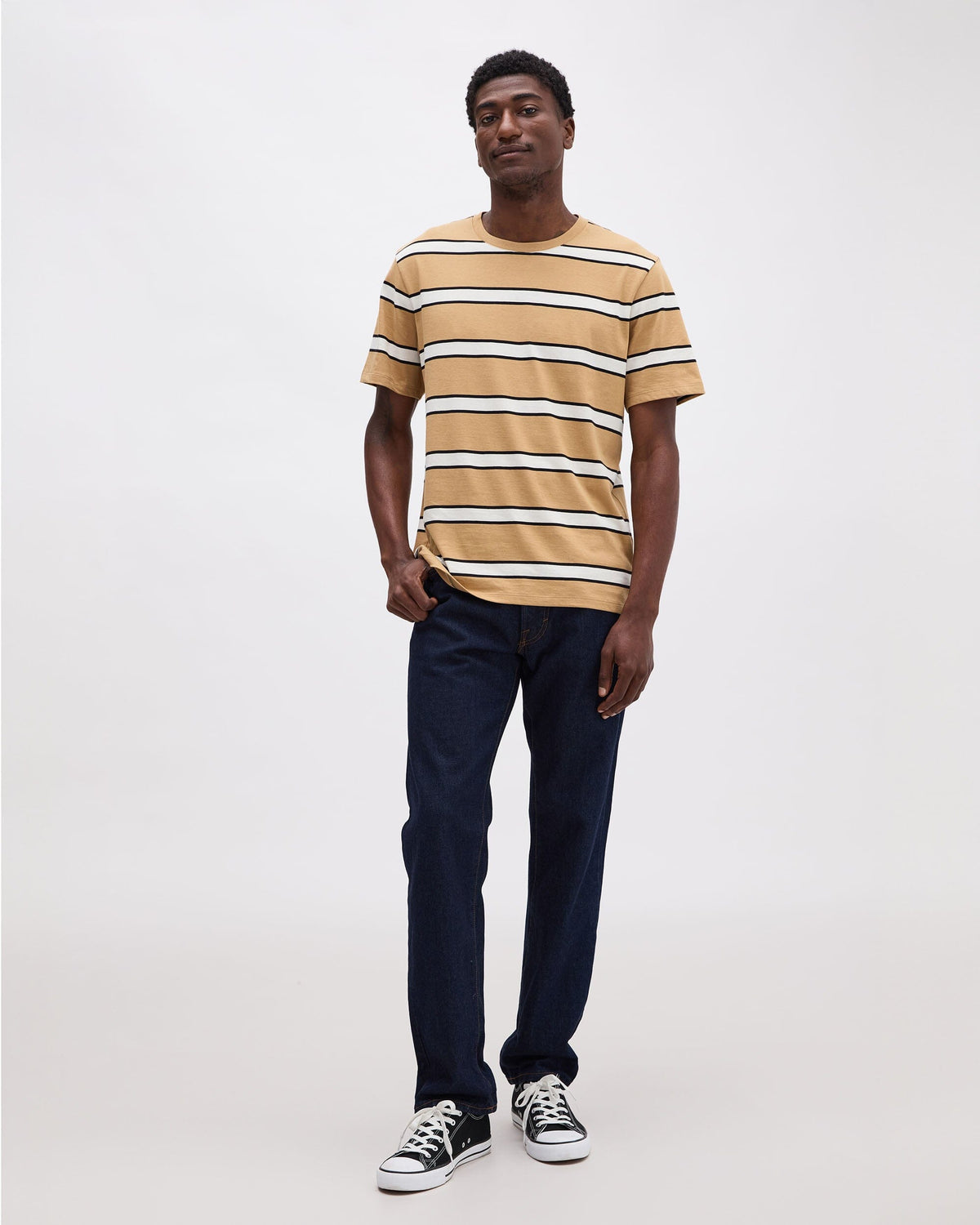 Men's Striped Pima Tee
