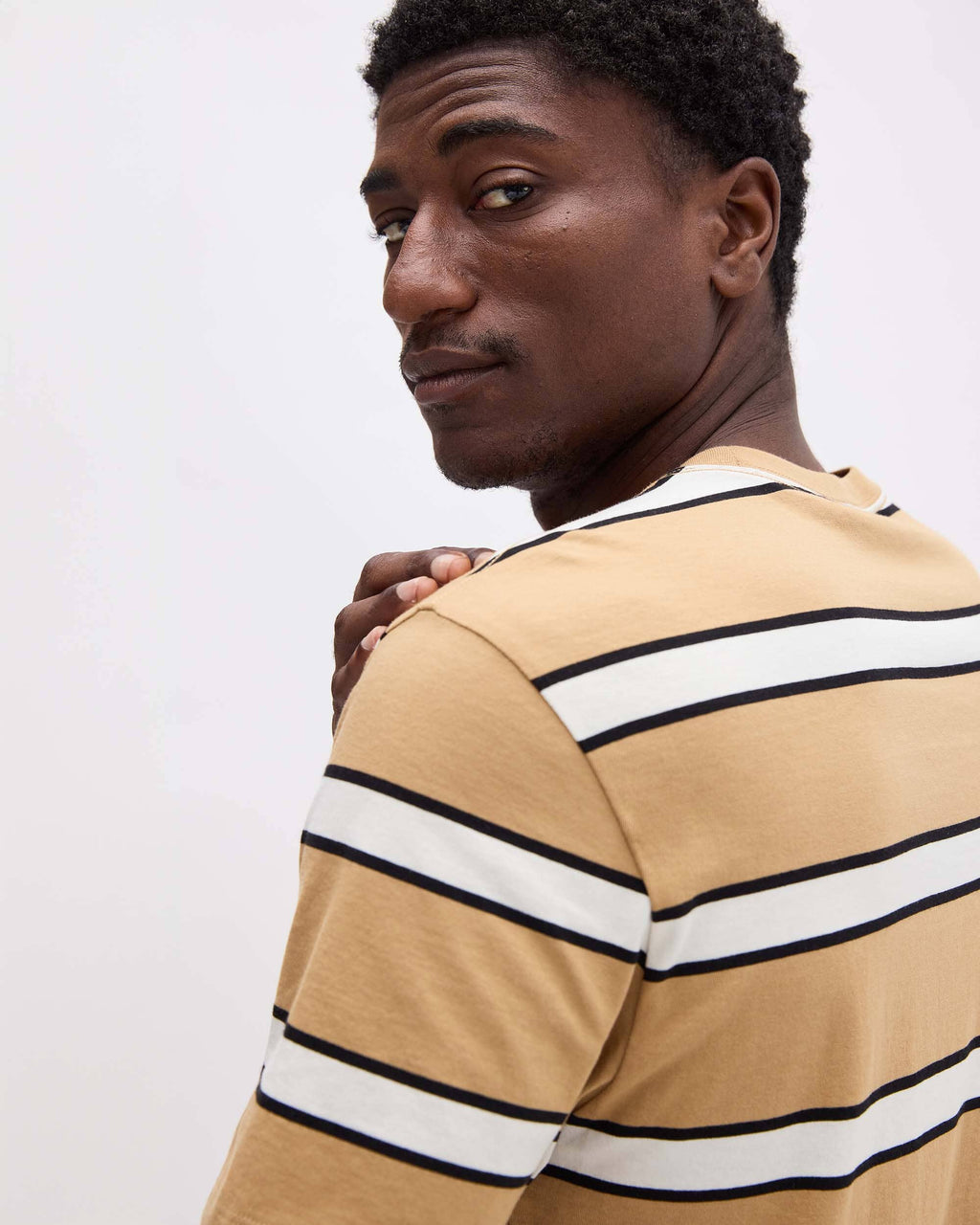 Men's Striped Pima Tee