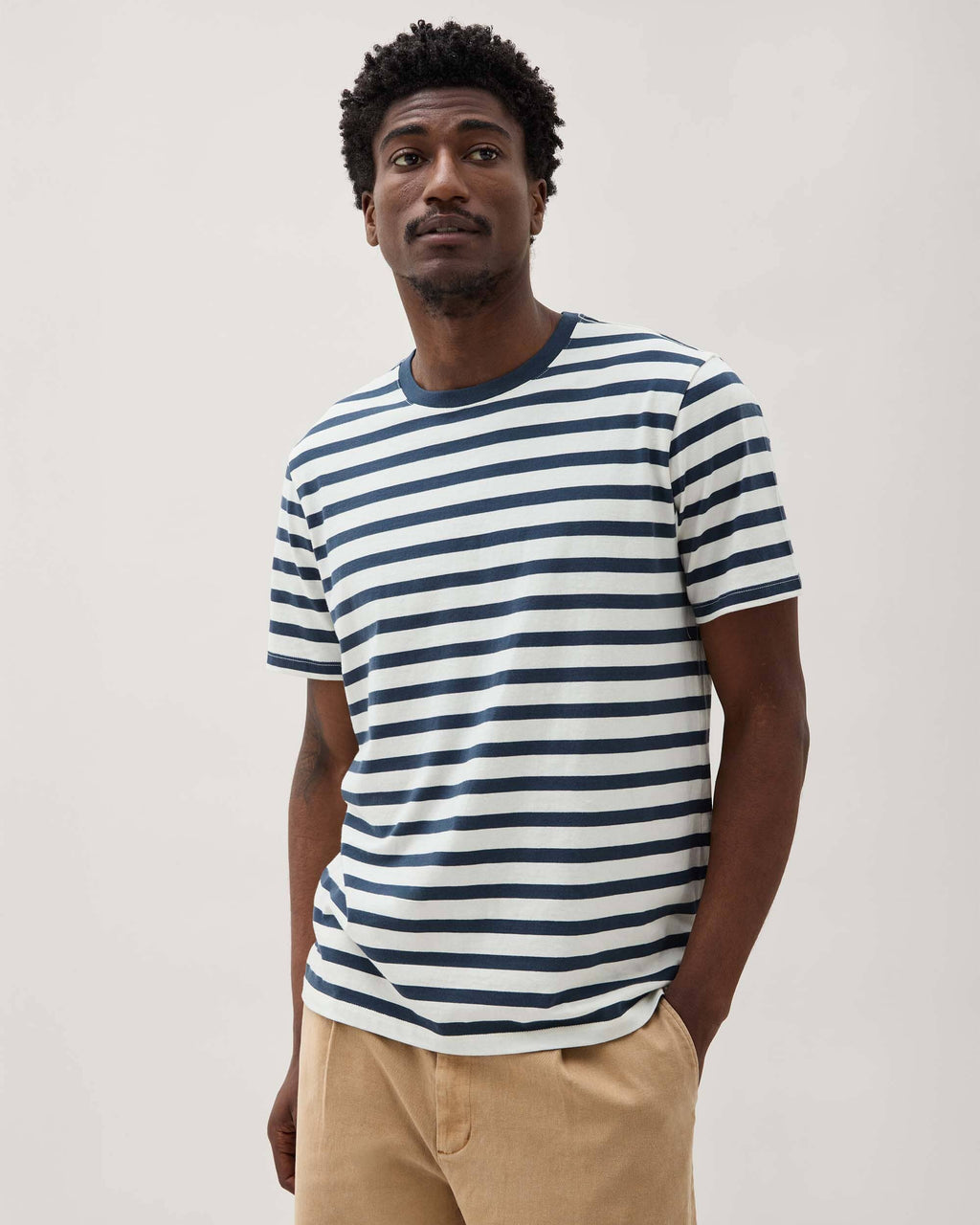 Men's Striped Pima Tee