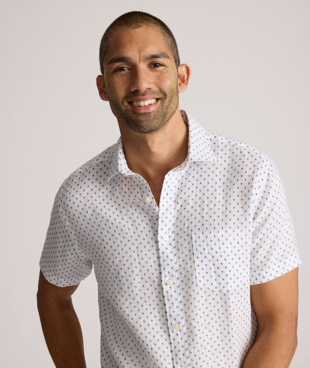 Linen Short-Sleeve Dixon Shirt