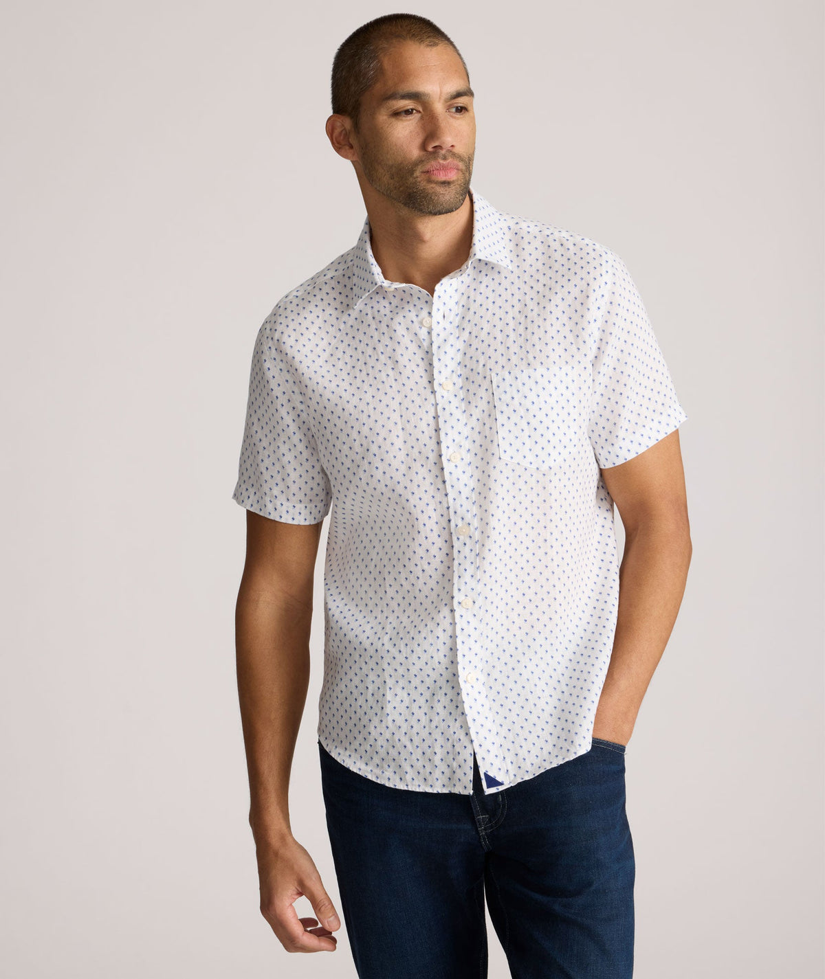 Linen Short-Sleeve Dixon Shirt
